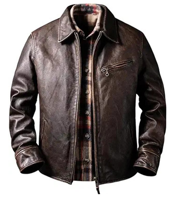 Classic Lapel Slim Fit Biker Jacket