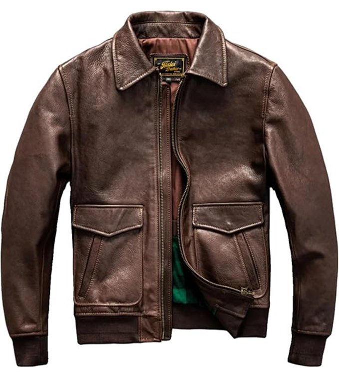 G1 Flight Pilot Bomber Leather Jacket