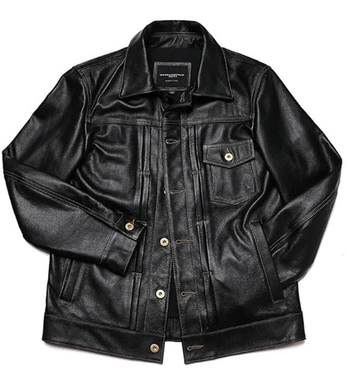 Classic Black Slim Fit Biker Jacket