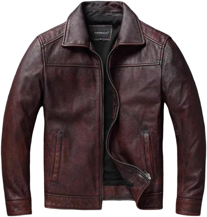 Classic Lapel Retro Biker Jacket
