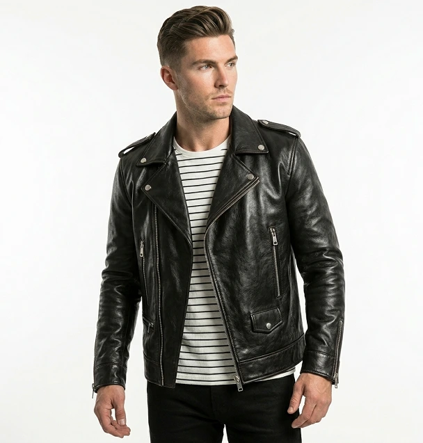 black Motorcycle Jacket