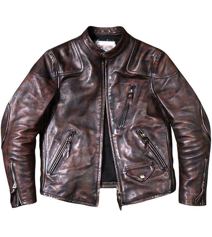 Venom Washed Vintage Biker Jacket